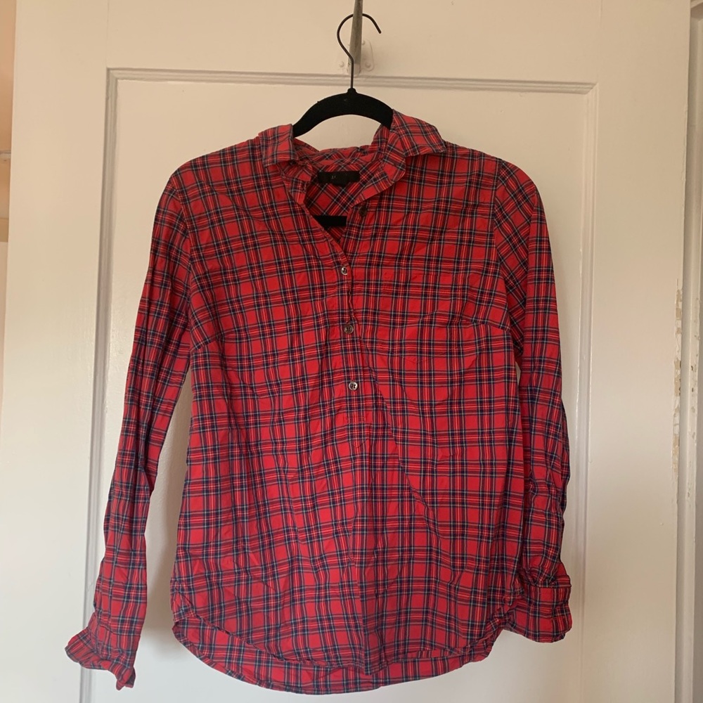 Jcrew plaid button up